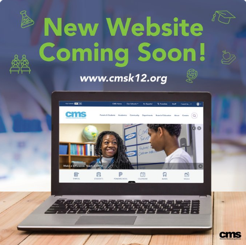 CMSBTSuccess's tweet photo. 📢Attention: the new and super improved @CharMeckSchools website will be launched on October 1!

💻Every school website will also have a new look that will be easier to navigate

#cmsbtds #DiscoverCMS https://t.co/Fix24D9Jaf
