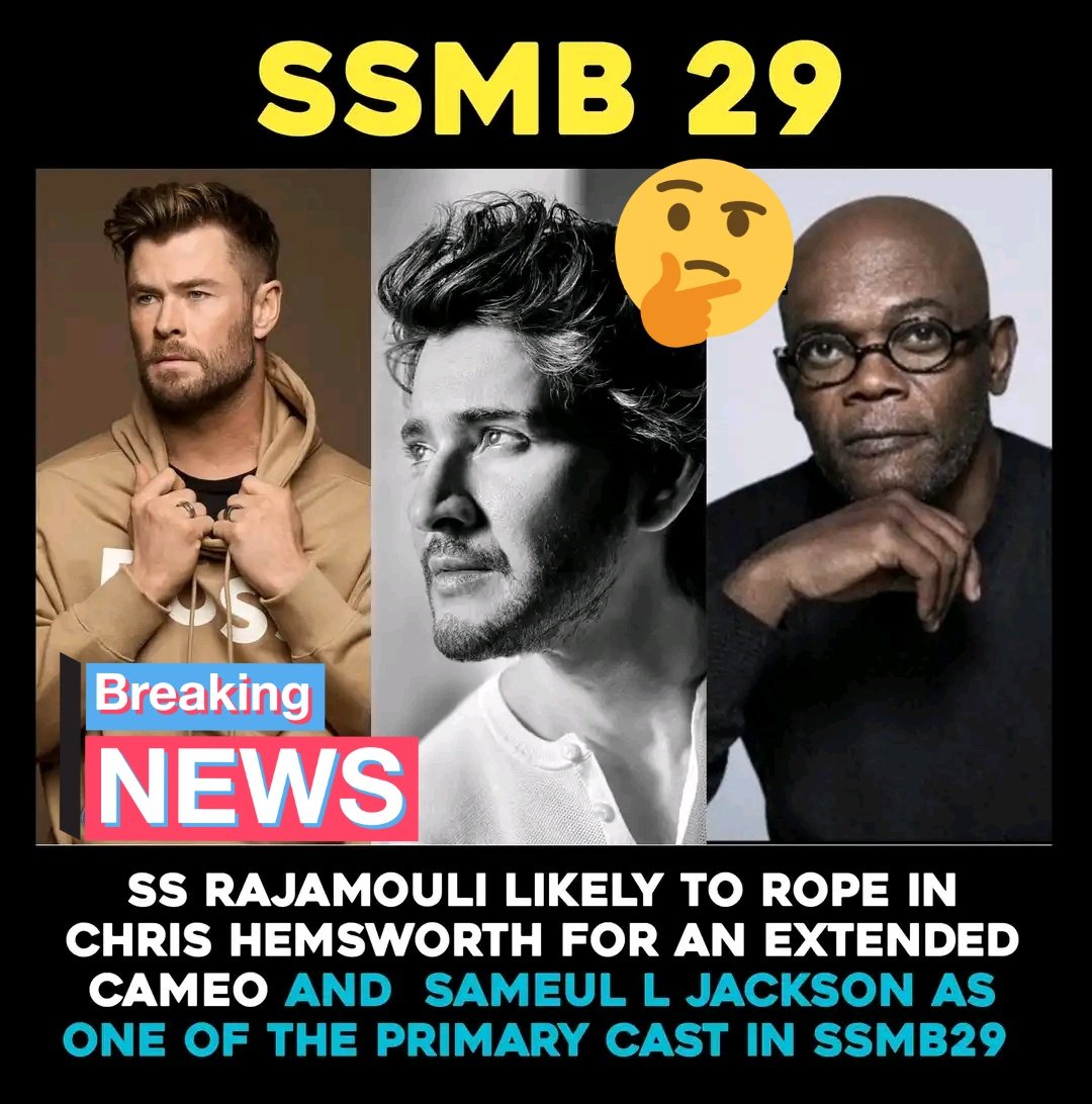 PJExplained07's tweet photo. #SSMB29 🔥🔥🔥
#MaheshBabu #ChrisHemsworth #SameulLJackson https://t.co/oDOiYsTlvm