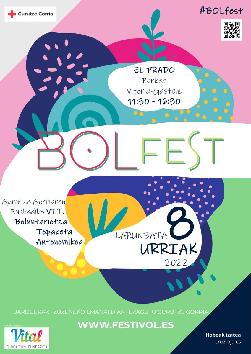 CruzRojaGip's tweet photo. Aurten asko dugu ospatzeko! Eta #BolFest prestatu dugu.

#GurutzeGorria-k osatzen dugun pertsona guztien topaketarako eguna: boluntarioen eguna.

🗓️ Urriak 8, larunbata
📍 Parque El Prado Gasteiz
💻 https://t.co/YNWct9AGJK https://t.co/y7glwATxmg