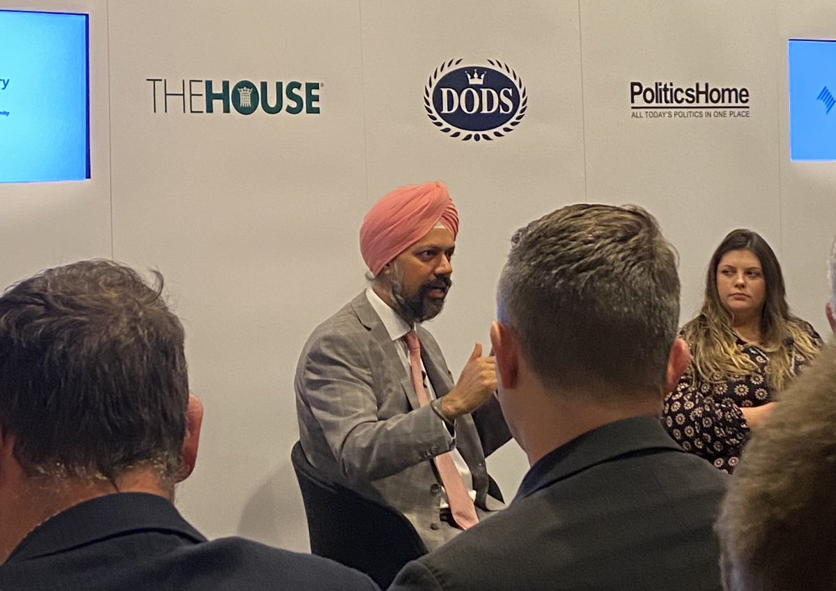 Shadow Rail Minister @TanDhesi tells the @railindustry @DodsEvents fringe that a Labour Government’s top priority for the rail sector would be a consistent programme of electrification #LabourPartyConference2022