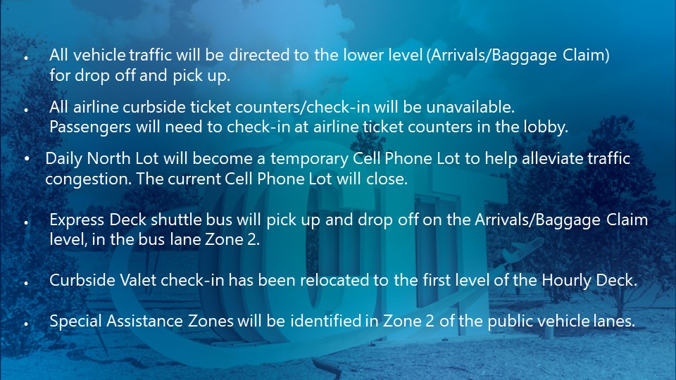 CLT Airport on Twitter "The upperlevel roadway is temporarily closing