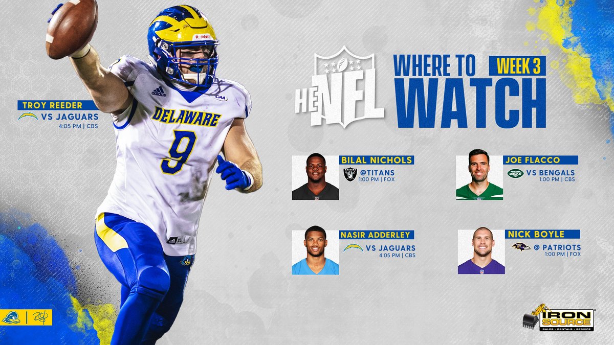 HENFL Sunday is underway! Make sure to catch your professional Blue Hens in action!
