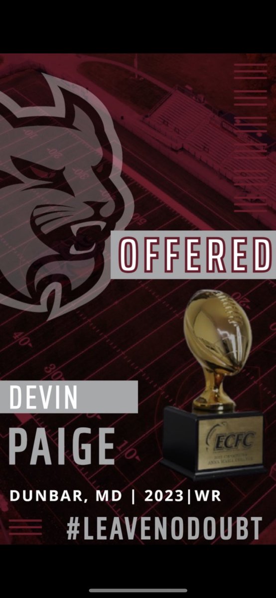 Blessed to receive my third offer from <a href="/AMCAT_Football/">AMCAT Football</a> <a href="/DUNBARFBCOACH/">LAWRENCE SMITH</a>