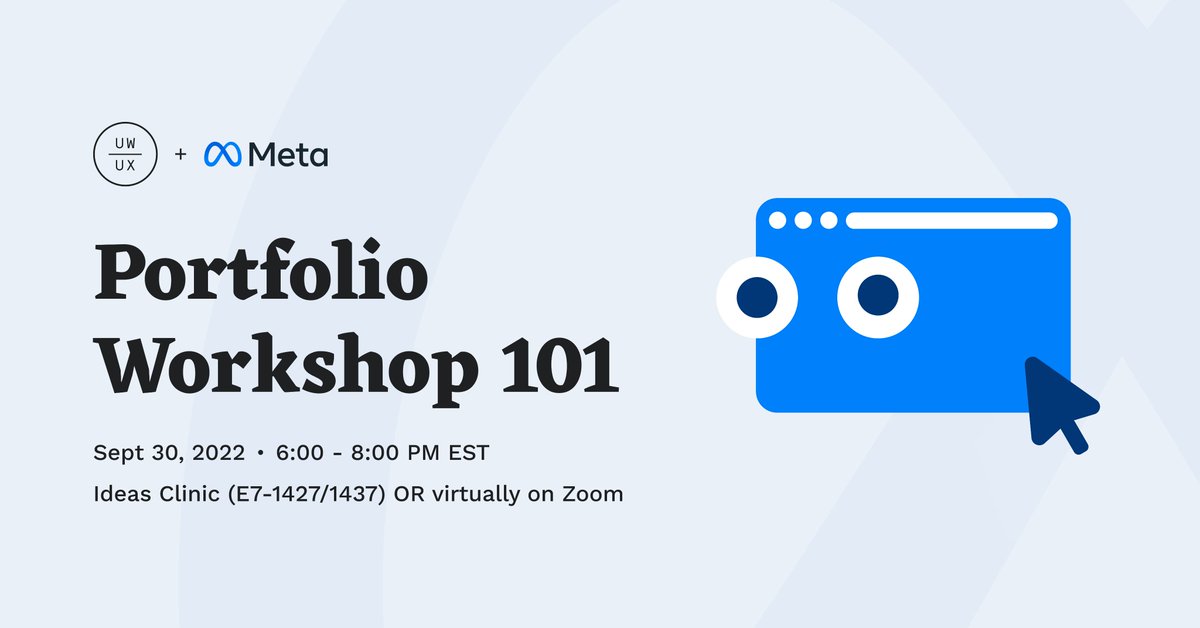 Looking for co-op opportunities for the winter, or spring terms? Want to know what a portfolio is and how you can stand out?  Join us in-person or online to learn more about design portfolio building and upcoming opportunities at Meta 

Link in bio to register in advance!