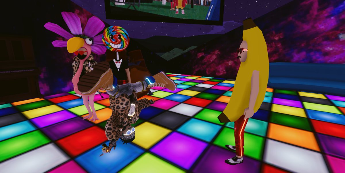 JsCoincollector's tweet photo. Sorry, I had to stop filming. It was just too damn hilarious. The neighbors might hear me 😂😂😂 My kids think, I have totally flipped...finally. You guys are just great!!! 🥰

#Emotes #Decentraland #endomack @YouEndo1 @y_youmack @KRAKxouDCL @decentraland #DCLfam #digitalfashion https://t.co/5lMbhUKgLN