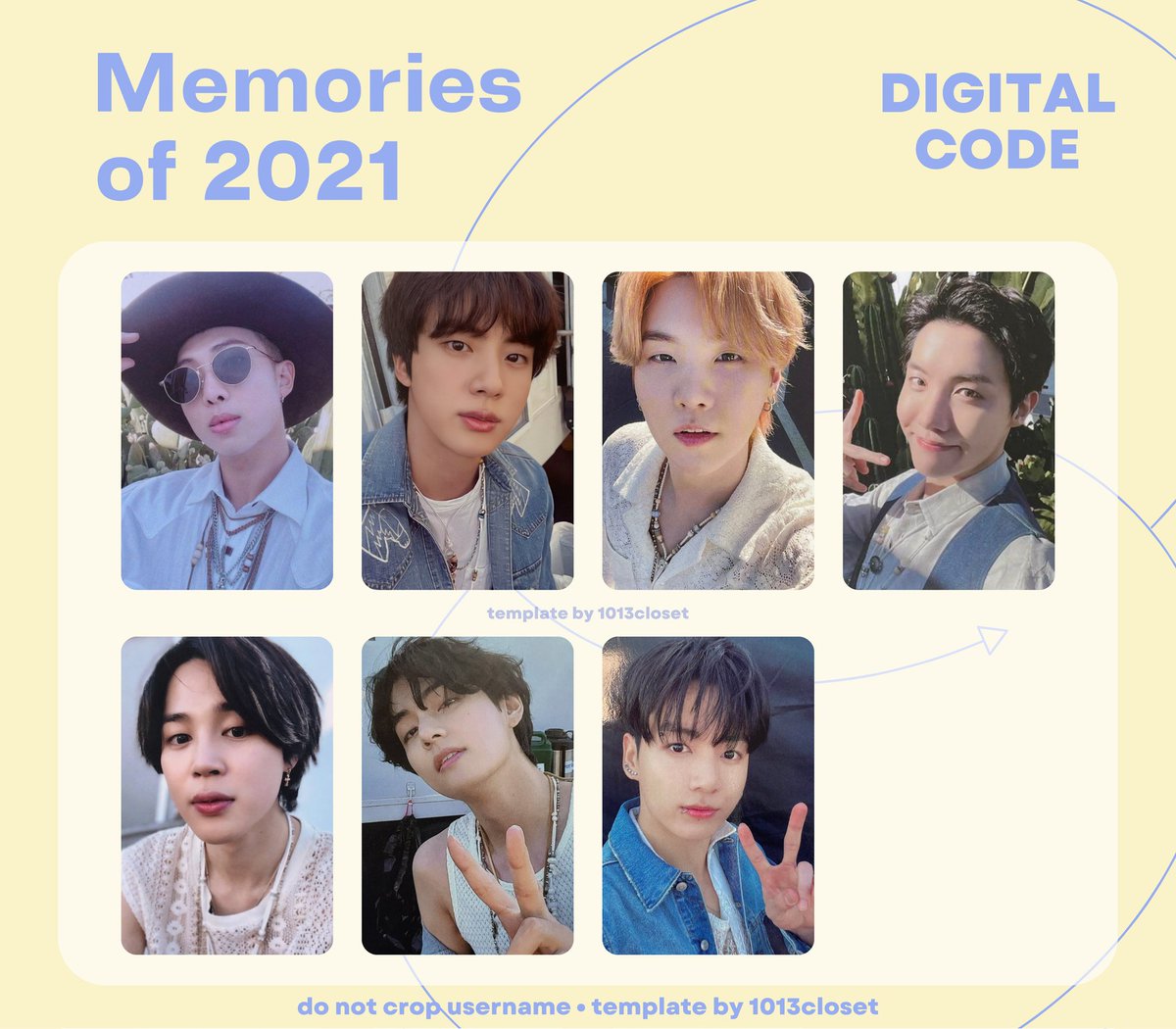🌷 ꒰ bts dvd digital code bluray memories of 2021 photocards