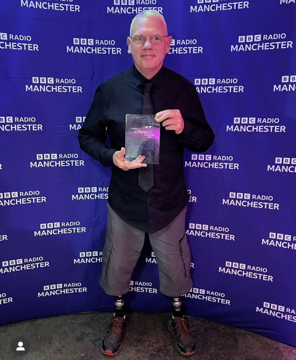 Here is <a href="/PaulTheAmputee/">Paul Ellis</a> receiving his #fundraising award after #crawling the 3 #national #peaks for #ampcampkids and raising over £30k to send children with #limbloss/diffence on #holiday #Amazing <a href="/BBCRadioManc/">BBC Manchester</a> <a href="/BBCNews/">BBC News (UK)</a> <a href="/GMB/">Good Morning Britain</a> <a href="/thismorning/">This Morning</a> <a href="/TrailMagazine/">Trail magazine</a>