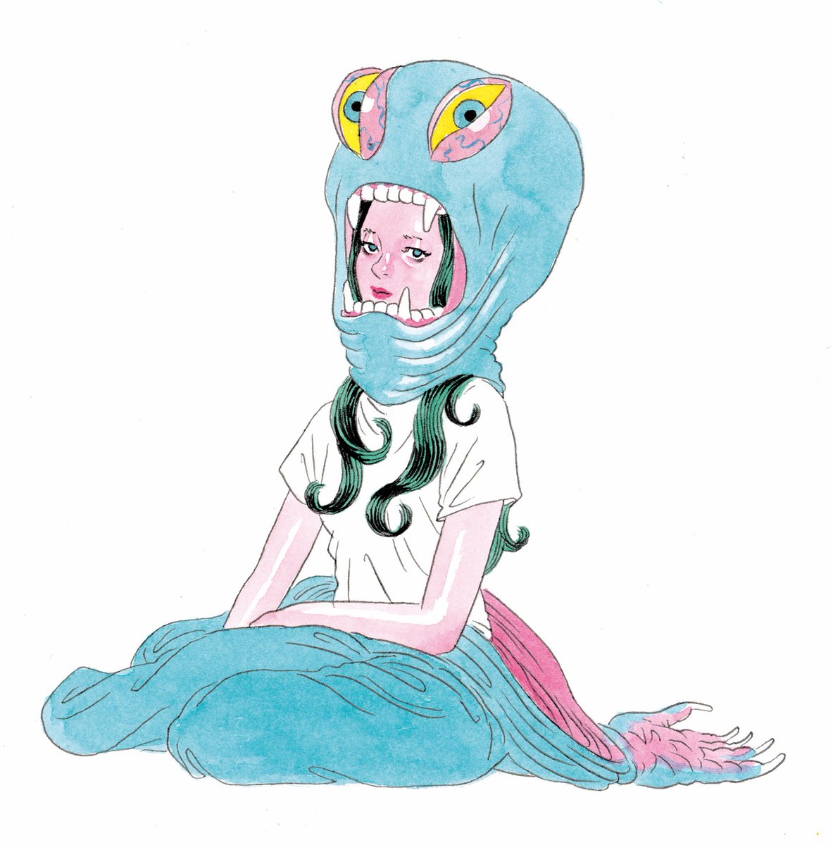 「2月17日の描き直し 」|©︎我喜屋位瑳務のイラスト