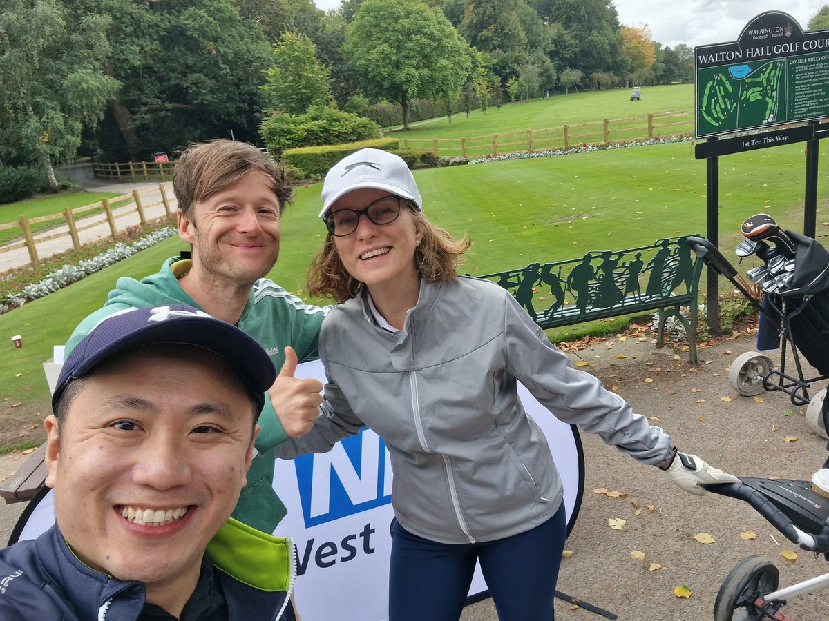 drdamoeyes's tweet photo. Rachel Kneen, our friendly neurologist,  and I representing @alderhey for the @NHSNWGames  

It's golf day. Wish us luck! https://t.co/gpYoXKh7Ms