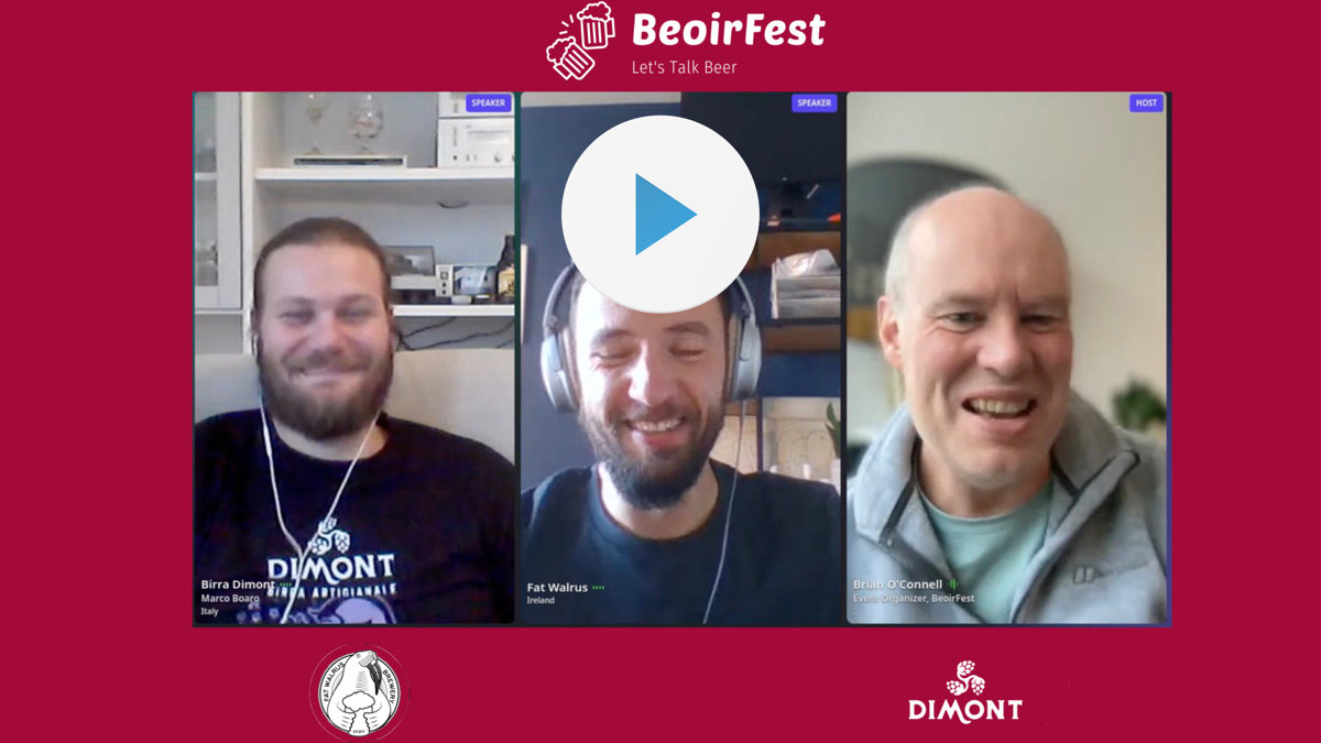 BeoirFest's tweet photo. Really fun and interesting chat yesterday with Birra Dimont 🇮🇹 and @fatwalrusbrew 🇮🇪

Yeast, keptinis, naming styles, branding, and lots more.

The replay is now available at https://t.co/G8sDx6mB8l

#letstalkbeer #podcast #onlineevent  #beerchat #beer #beerculture #craftbeer https://t.co/fQTeivceNc