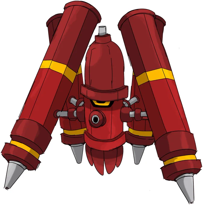 When you wanna make a fire hydrant fakemon but got Splatoon on the brain. 