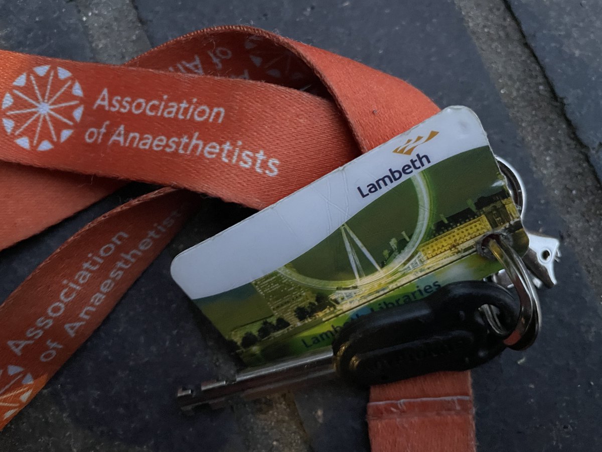 Are you an anaesthetist who lives in Lambeth who may have lost a bike lock key in Dalston?