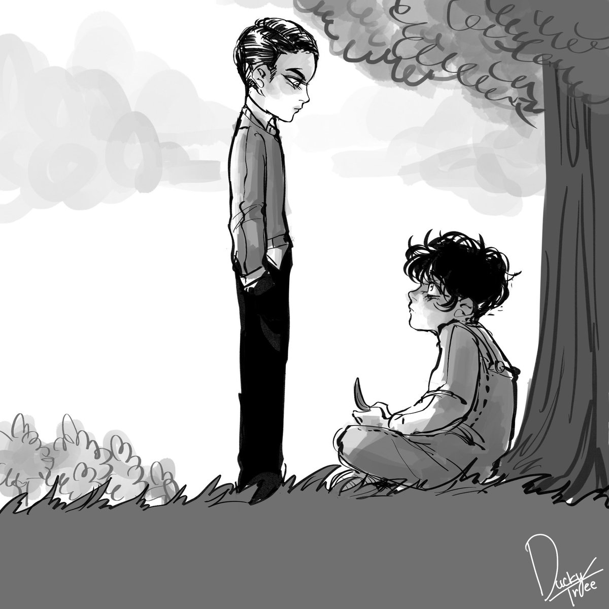 8 year old clark accosted by a weirdass kid in a starched collar who proceeds to air out his secrets like it's wet laundry
#dc #art #myart #fanart #brucewayne #batman #brucellosiswayne #comic #mycomic #clarkkent #superman #kalel #childhoodfriendsau
part 2