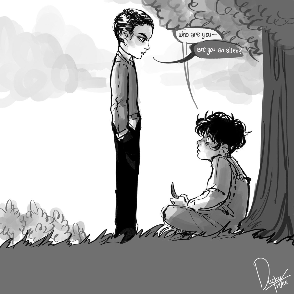 8 year old clark accosted by a weirdass kid in a starched collar who proceeds to air out his secrets like it's wet laundry
#dc #art #myart #fanart #brucewayne #batman #brucellosiswayne #comic #mycomic #clarkkent #superman #kalel #childhoodfriendsau
part 2