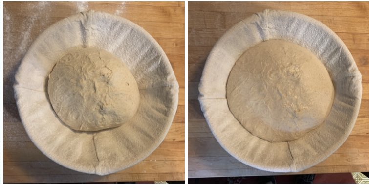 2 hours.  Before / After #sourdough