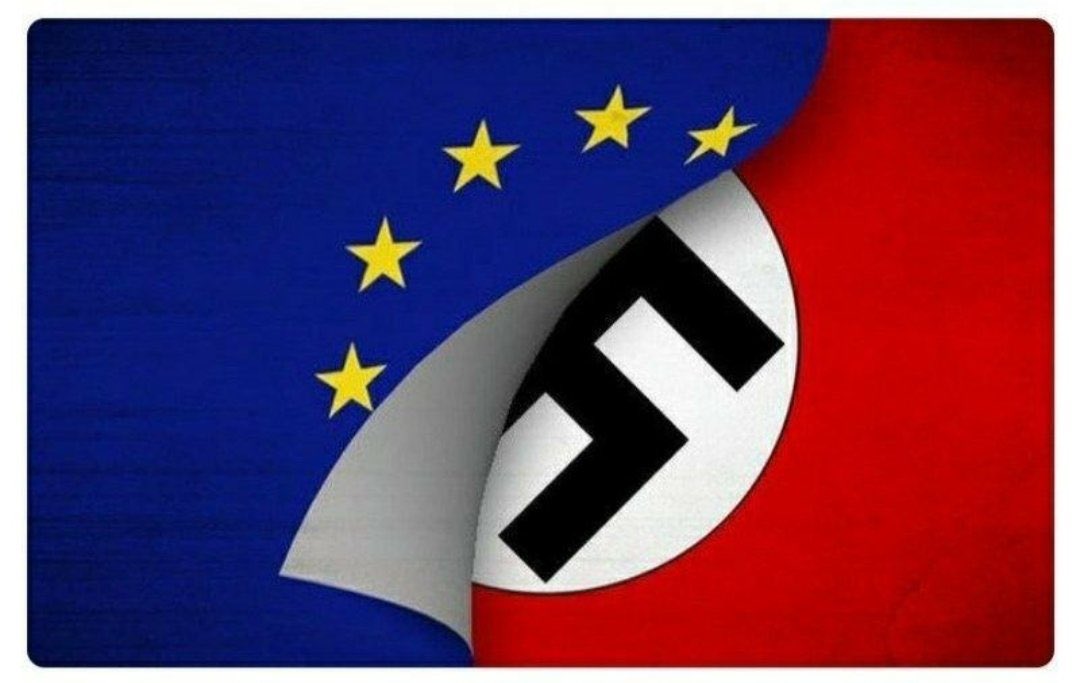 Binkoo1984's tweet photo. @DassenLaurens De antidemocratische EU is het hele probleem, de mensen op dit continent hebben geen zin in een alles overkoepelende niet-gekozen organisatie die hun hele leven tot in de puntjes wil gaan bepalen. Net als 80 jaar geleden zeg maar.
#EUfascists https://t.co/1TXMQpMGIJ