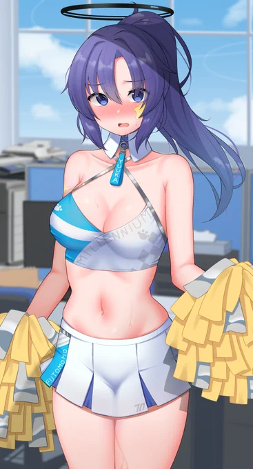 #ブルアカユウカもチア服着て応援して… 