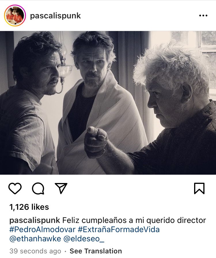 NEW: Pedro posted wishing a happy birthday to Pedro Almodovar also! 