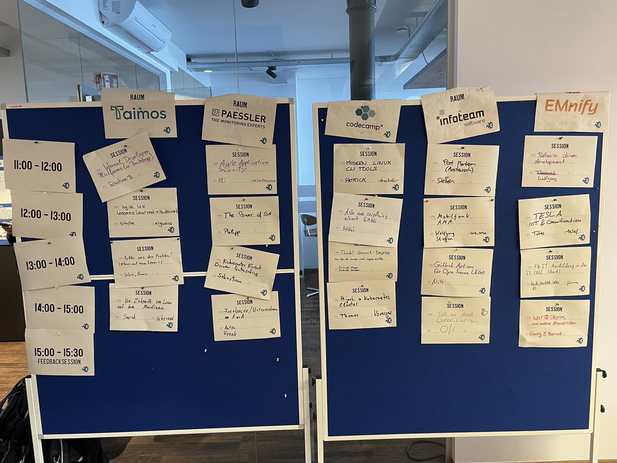 dnsmichi's tweet photo. Thanks to everyone @devops_camp for an inspiring weekend, meeting friends old &amp; new 🥰 #dvoc22

Shoutout to sponsors @BRANDADSystems @Netways @taimosgmbh @EMnify @infoteamSW @paesslerAG @DATEV @codecamp_n @netlogix_de @shopware Tradebyte @walls_io @cloudpunks @proudcommerce 👏 https://t.co/Rmx2NGDQAr