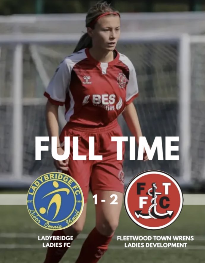 FTownwrens's tweet photo. 𝗙𝗨𝗟𝗟 𝗧𝗜𝗠𝗘⚽️

Another hard earned three points brought home for #ftfc Wrens Ladies Development👏

Fantastic to see players Stenton, Lodge &amp; Holden making their Ladies debut👏

Goal scorer:Katie Ramsbottom &amp; OG. 

P.O.M: Lauren Hardman👏

#OnwardTogether https://t.co/qeXIcdiNIB