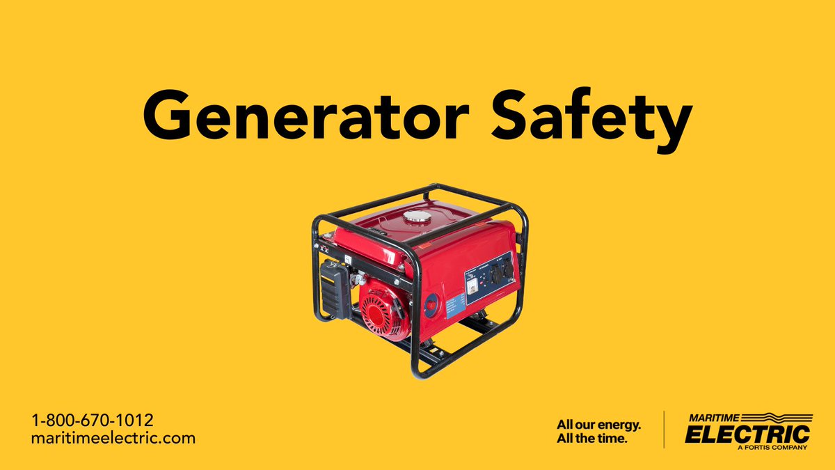 MECLPEI's tweet photo. If you’re operating a generator, ensure your main breaker is in the OFF position &amp; that it’s been installed by a qualified electrician. Improper installation of generators can create a back feed that could cause a fire hazard in your home &amp; expose line workers to serious hazards. https://t.co/vLFUYacStm