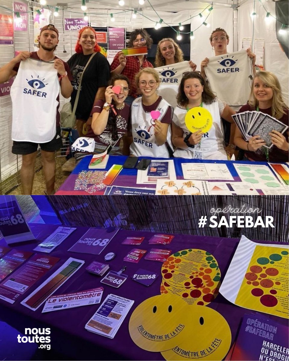 NousToutesOrg's tweet photo. Pour rejoindre un comité local ou un comité jeune rdv sur https://t.co/8qUnh7XuSO !
L’opération #Safebar va bientôt démarrer dans les facs et lycées inscrites. Pour créer un comité jeunes dans ton établissement, tu peux envoyer un mail à noustoutes.polejeunes@gmail.com https://t.co/UCaC8E9fOR
