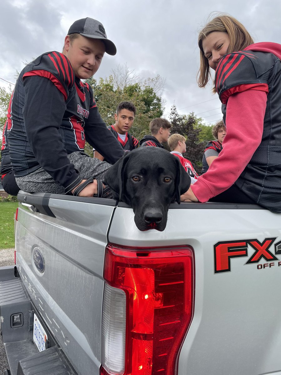 WreckingCrewMI's tweet photo. Even Buddy is in on the parade fun. Amount other fun times and pictures. @ClinHScounselor @CHS_LeadsTheWay https://t.co/PTmPKbc3JN
