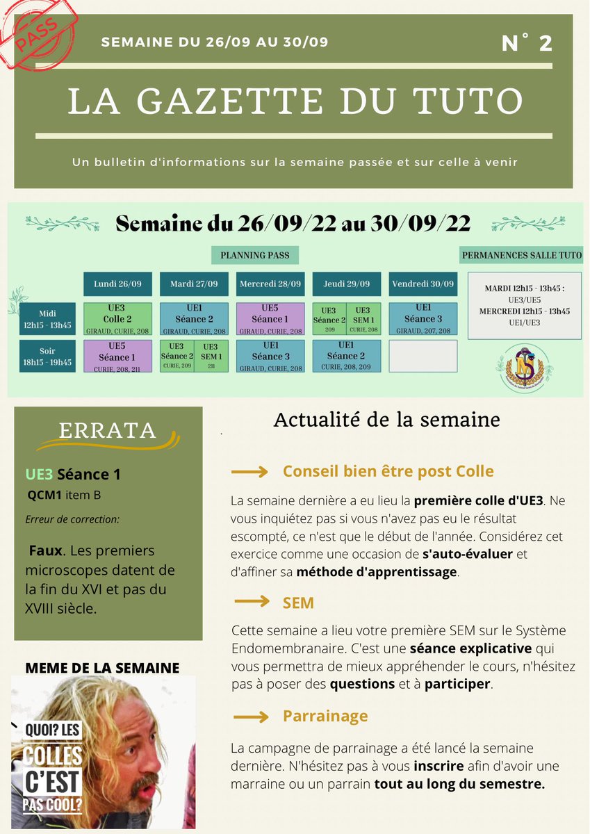 📰GAZETTE DU TUTO N°2📰

Bonsoir à tous !☀️

Voici la deuxième gazette du tuto, nous espérons qu’elle vous plaira ! 

Bonne lecture et bonne soirée ✨