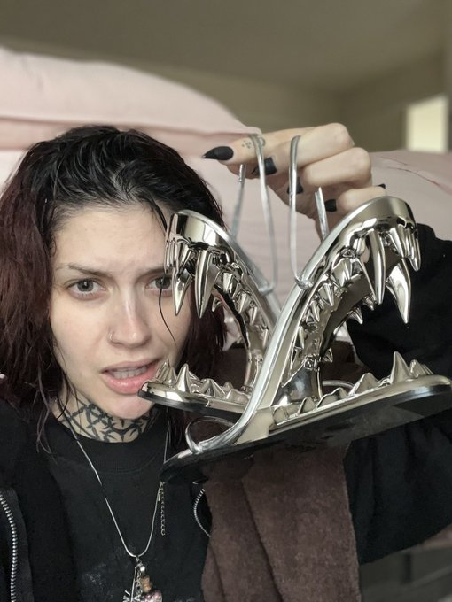 i look crazy from playing in the rain but these are shoes and i j got a pedicure i&rsquo;m abt to take the