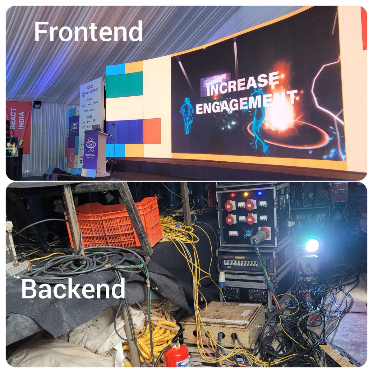 kvikram1988's tweet image. Frontend is always the best 😉 @react_india #reactindia2022