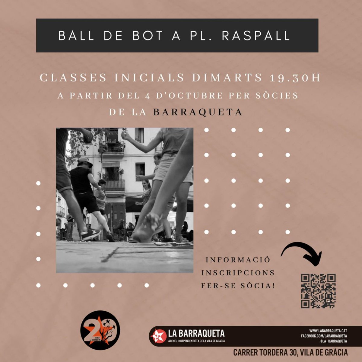 Vols aprendre a ballar ball de bot? 

A partir del 4 d’octubre cada dimarts a les 19.30 h a la plaça del Raspall ens trobarem per aprendre aquests balls populars de Mallorca: jotes, boleros, fandangos i mateixes.