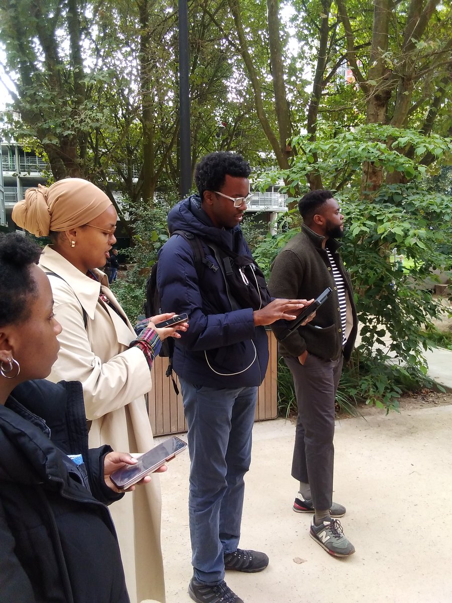 migrantsbureau's tweet photo. Thank you @DanielOduntan for taking us all on a journey of the gentrification developments around Elephant &amp; Castle whilst discussing how art plays a role within community values of ownership.

Our discussions on migration, displacement, housing + exclusion were incredible!! https://t.co/fhLQeZC4Qt