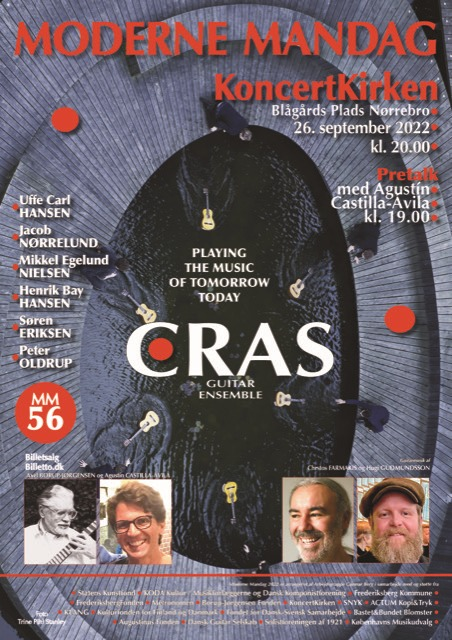 ChFarmakis's tweet photo. Rainlight, for 6 #guitars, tonight in #Copenhagen with CRAS! #modernemandag https://t.co/iu1cc2bwcq