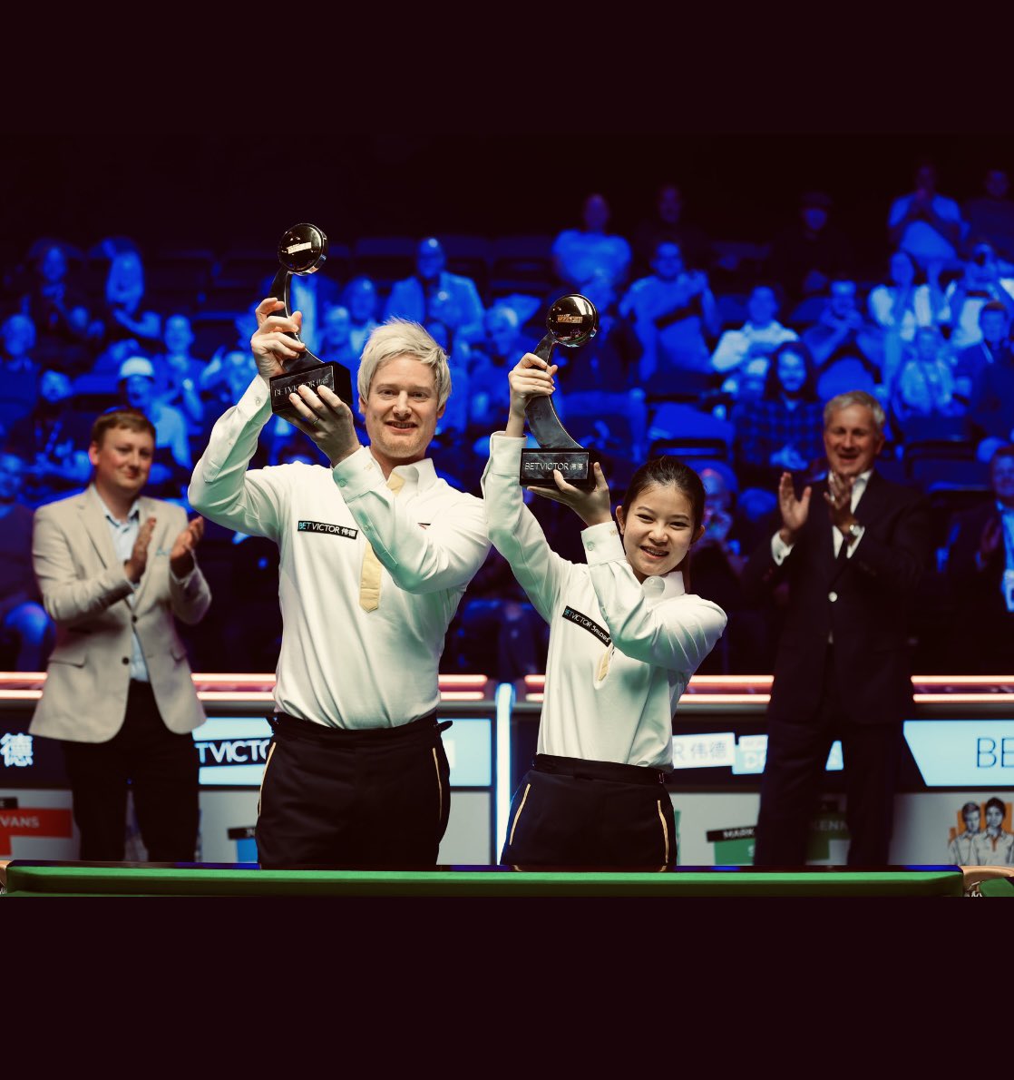 World champions! What an amazing experience and an absolute pleasure to have Mink as my partner. Well done to <a href="/WeAreWST/">WST</a> for giving the women the platform to perform on the biggest stage!😁🇦🇺🏆🇹🇭🏆🙏