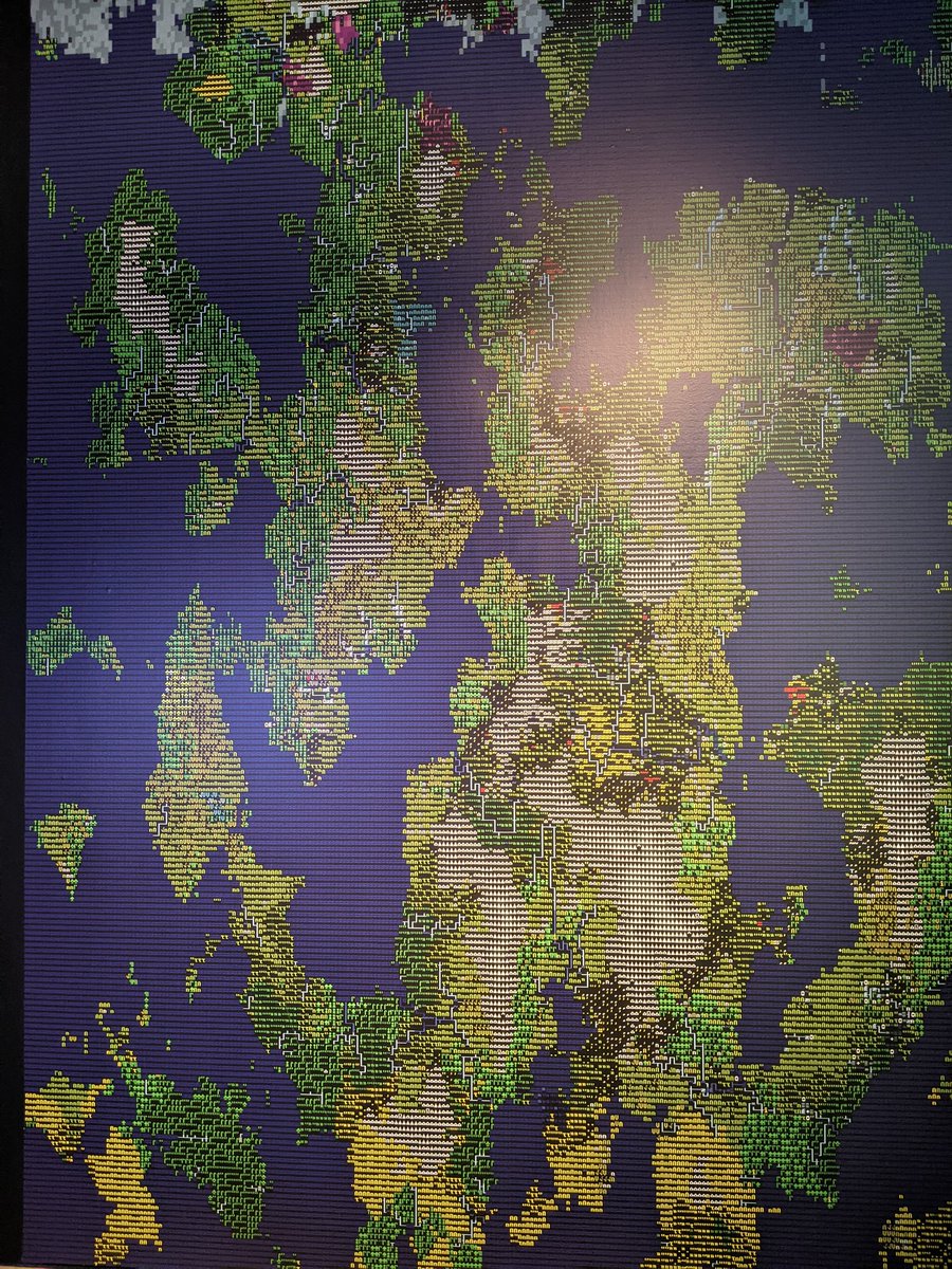 http406's tweet photo. Dwarf Fortress at the MoMA https://t.co/FQM60UOL9n
