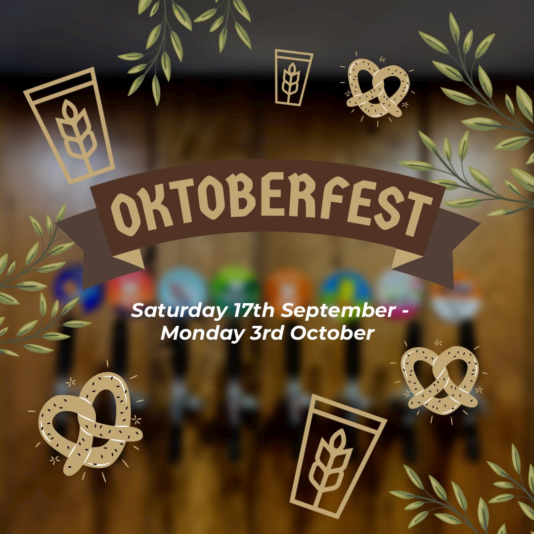 TheBilliTap's tweet photo. We are in the full Oktoberfest flow at the moment. Don’t forget to come down and get your special offer packs for £25! 🍺🥨 https://t.co/GMgzxzNmNB