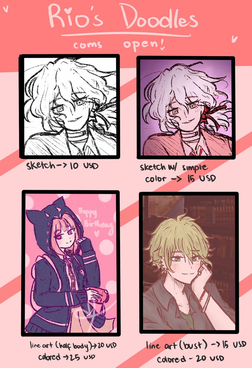 riowiicha's tweet photo. Comms open for emergency money 😭

More info below! (Updated) https://t.co/eidBAg2ZMc