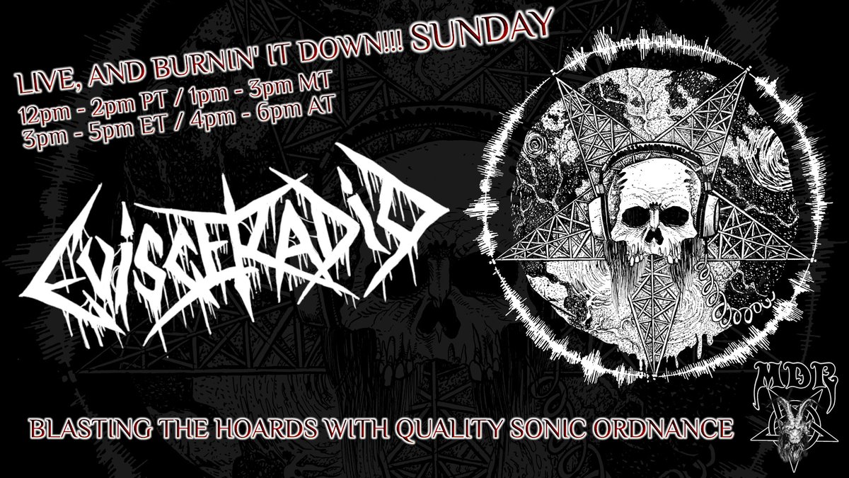 evisceradio's tweet photo. LIVE BABY!!! Come hang out! https://t.co/wxhjRVXgsK

#liveradio #thegoodstuff #funtimes #deathmetal #micdrop #passionprojects #comegetsome @podcast #musicdj https://t.co/DBydHxj7Ph