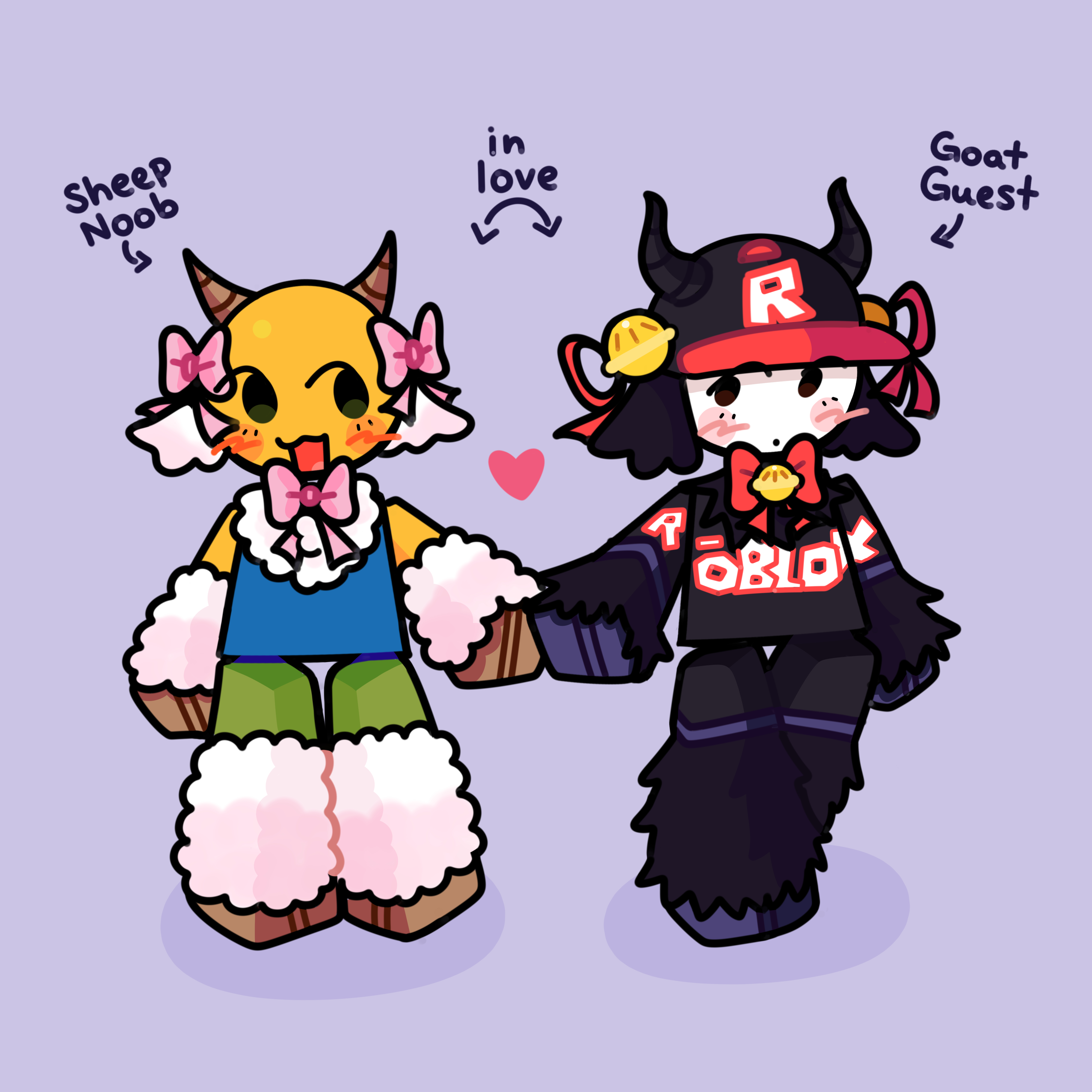 Noob Sheep x Guest Goat  Fanart by XxDuncanDonutxX on Newgrounds