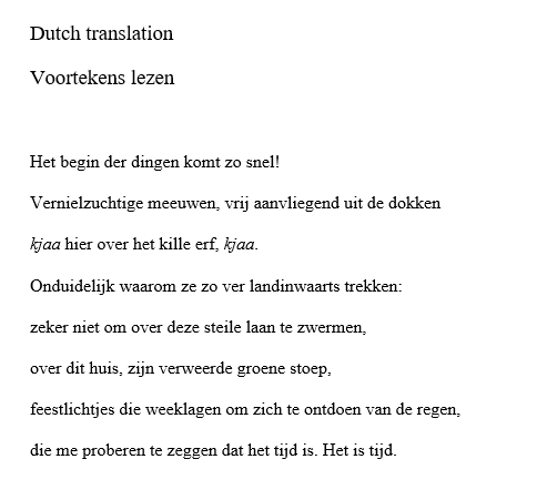 Dawn Watson’s poem Taking the Auspices is on display around Brussels as part of TRANSPOESIE, the annual <a href="/EUNIC_Brussels/">EUNIC Brussels</a> poetry festival that celebrates multilingualism. <a href="/yopopodawn/">Dawn Watson</a> will present her work at <a href="/IICBruxelles/">IIC Bruxelles</a> this Tues 27 Sept. <a href="/BrusselsNI/">NI in Europe</a> <a href="/ArtsCouncilNI/">Arts Council of Northern Ireland</a> <a href="/poetryireland/">Poetry Ireland / Éigse Éireann</a>