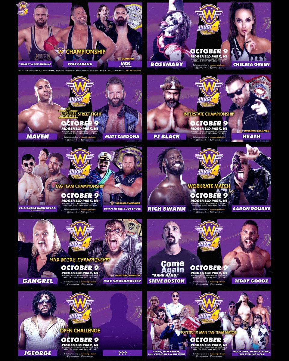 MajorWFPod's tweet photo. 2 WEEKS AWAY from #FWFLive4!
Stars of #AEW, #ROH, #IMPACTonAXTV, and @CreateAPro collide!
Figure Wrestling Federation®: Where Real-Life Wrestling Figures Square Off!
GET TICKETS NOW at https://t.co/An7XRkCbVT!
Watch on @FiteTV at https://t.co/jsE4FGJmCP! https://t.co/m8SrfEoZoS