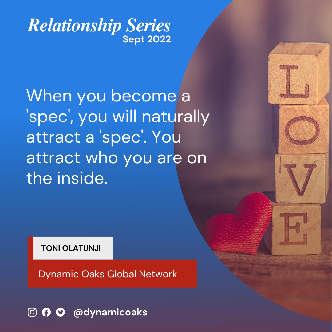 dynamicoaks's tweet photo. Relationship Series Sept 2022 edition
#dynamicoaks
#mightyoaks
#purebreed
#uncommonwisdom https://t.co/4yiZz0kuI9