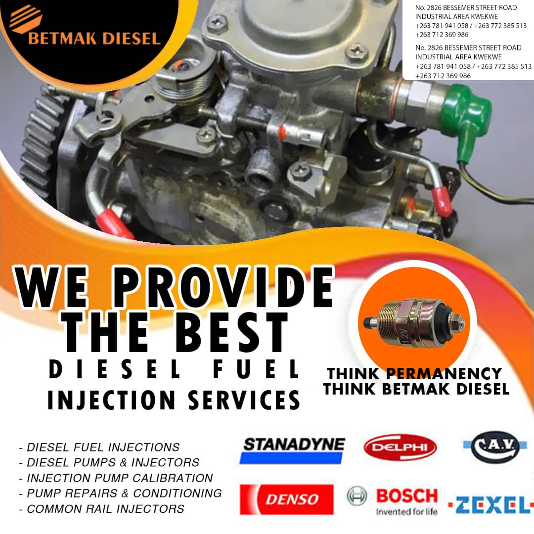BetmakD's tweet photo. For all your diesel fuel injection services. Visit our Kwekwe and Gweru workshops. https://t.co/gZS2KVZmqI