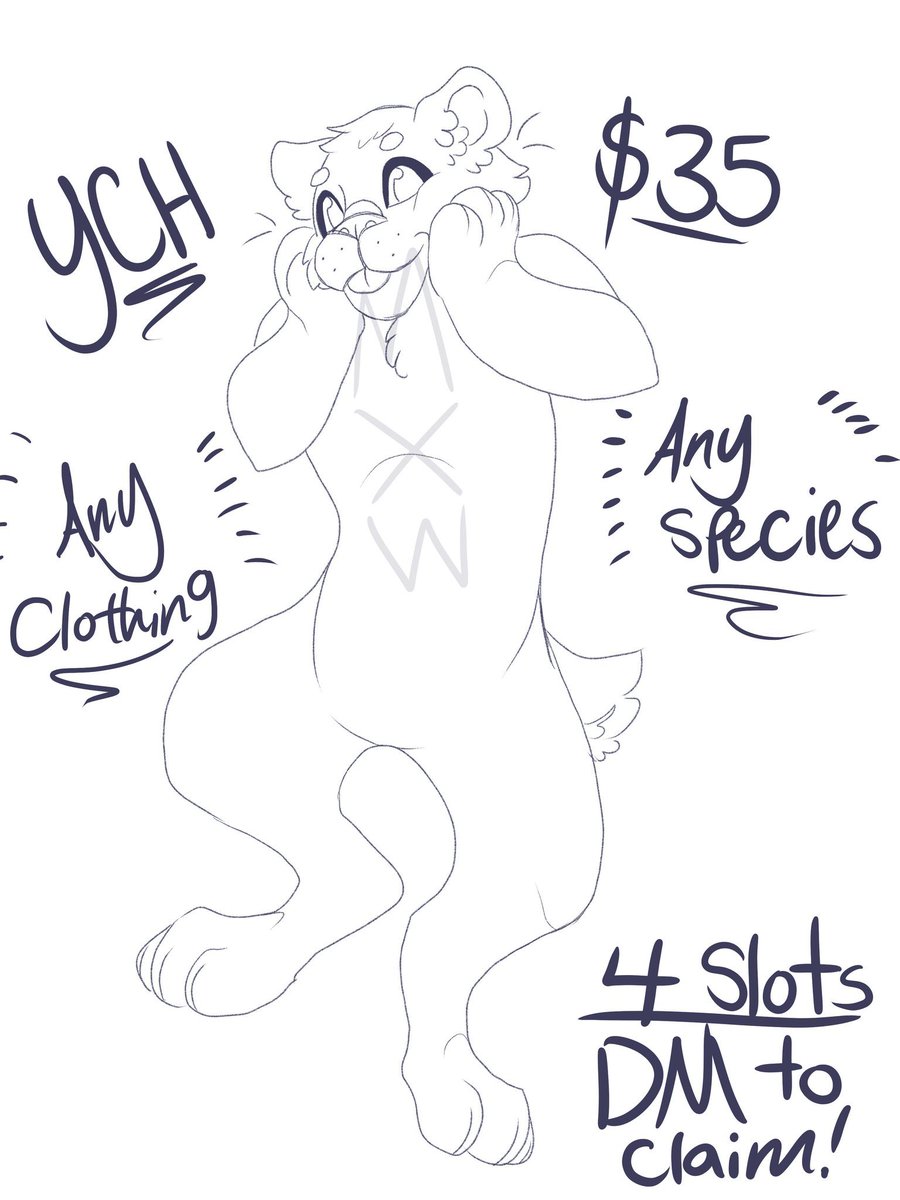 Would still love to do some more YCHs! Dm if interested:> examples in comments!  #furries #furry #Furryartist #ych