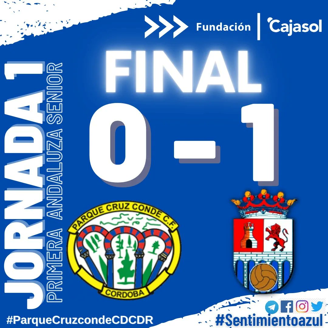 ⏰ 90' | Parque Cruz Conde 0️⃣- 1️⃣ CDCDR

⚽💨 ¡Final! ➕3️⃣

⚽ Paquito Cano

PrimeraAndaluzaSenior| #VamosAzules💙