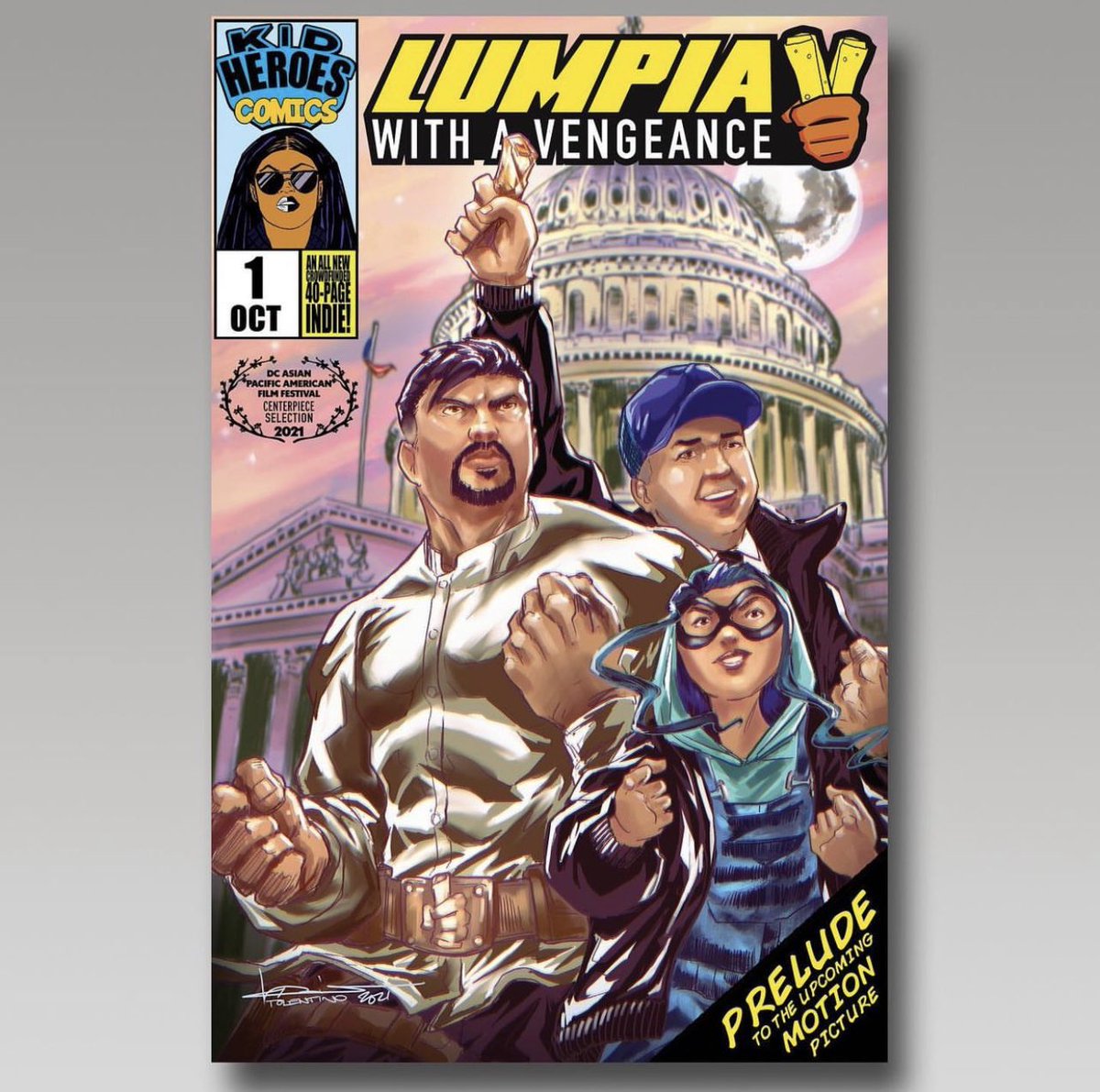 mark_munoz's tweet photo. Happy #NationalComicBookDay. Taking a look back at some of our recent @LumpiaMovie comic covers! Check out these copies and more at https://t.co/ptSL34td3a!

Lumpia with a Vengeance premieres in select theaters this Friday 9/30! Get your tickets on the @RegalMovies app! https://t.co/1NaDUc8sry