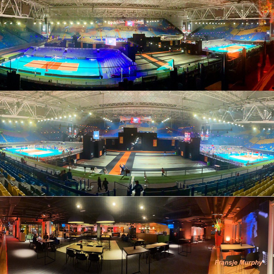 WK Dames Volleybal in 🇳🇱 
Poule wedstrijden in GelreDome Arnhem. Een ongelofelijk omgebouwd voetbalstadion tot volleybal walhalla. Drie velden met tribunes. Chapeau Nevobo en de vele vrijwilligers. Volleybal dames al 2 van 5 wedstrijden gewonnen met 3-0 Kenia 🇰🇪 en 3-0 Kameroen🇨🇲
