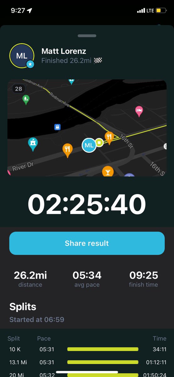 Coach Lorenz went CRAZY in his FIRST EVER marathon! Congrats on a 5th place finish and incredible time! #stud

#watchoutkipchoge