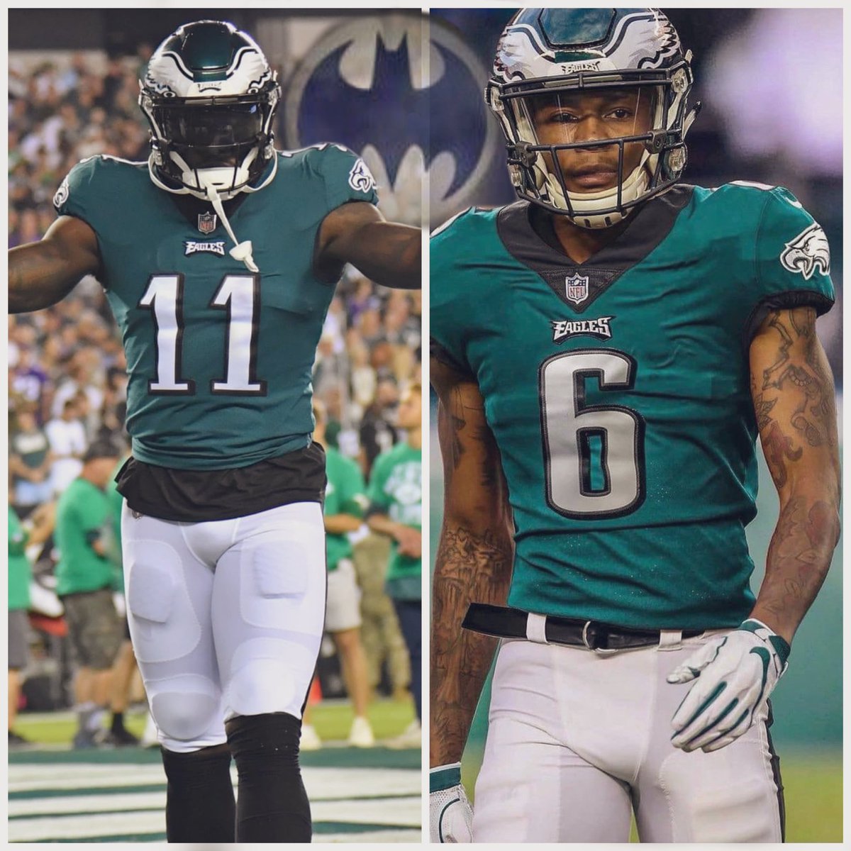 huitus88's tweet photo. Batman &amp; Batman @Eagles #GoBirds #BirdGang https://t.co/WwpEQhFSs3