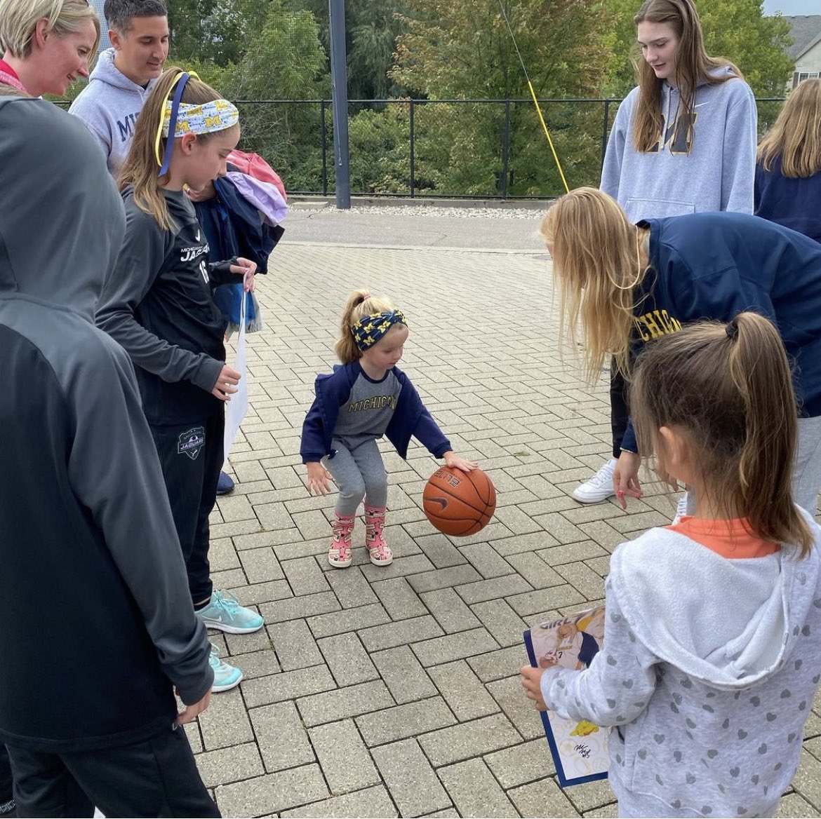 A great Sunday afternoon spent having fun and teaching at the Girl Power Event! #GoBlue